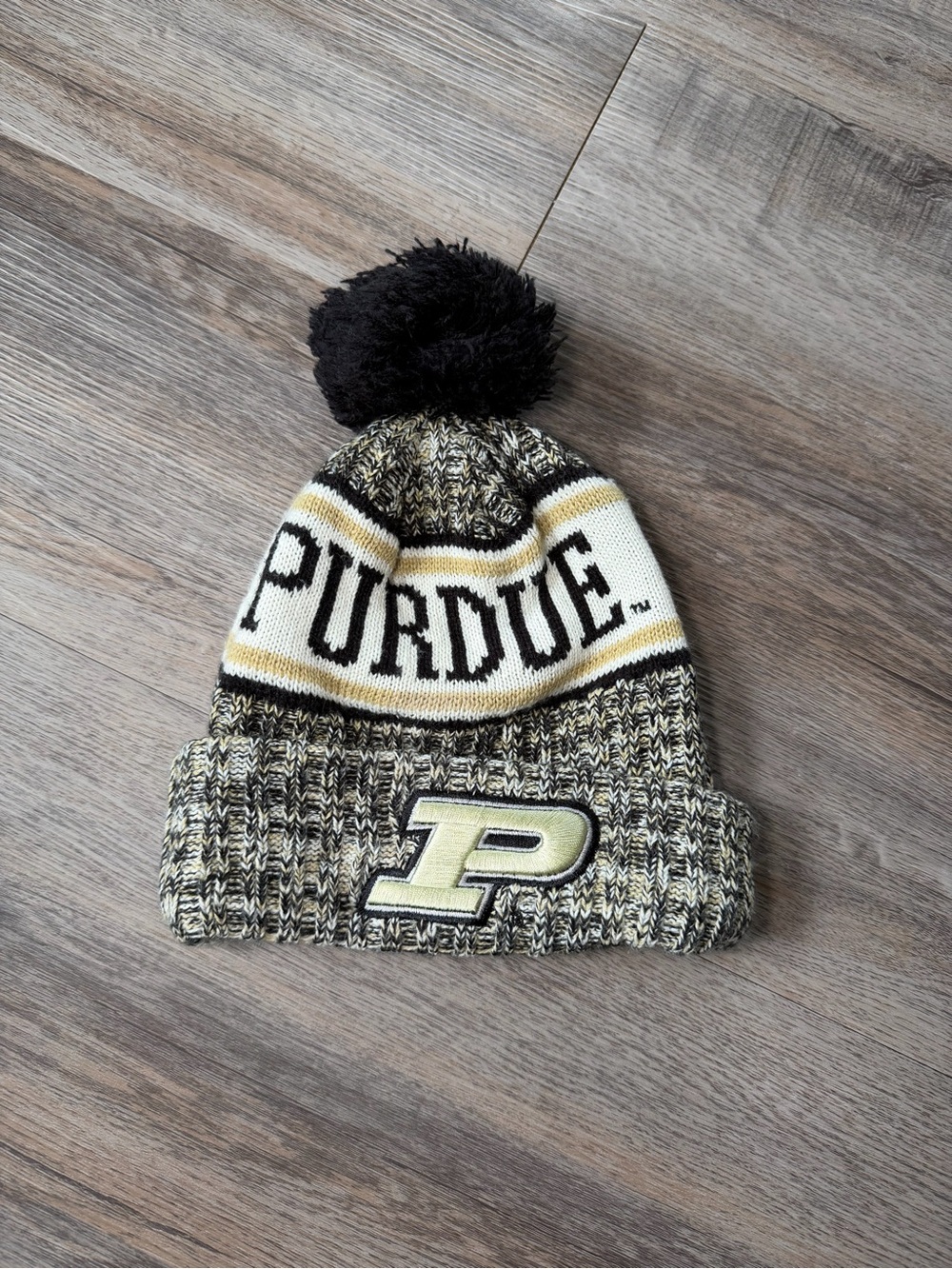 Purdue Boilermakers Youth New Era Knit Beanie with Fleece Lining